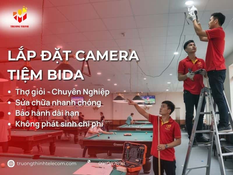 Lắp đặt camera tiệm bida