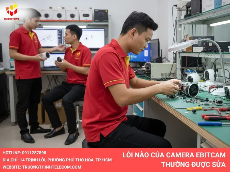 Lỗi nào của camera Ebitcam thường được sửa tại Trường Thịnh?