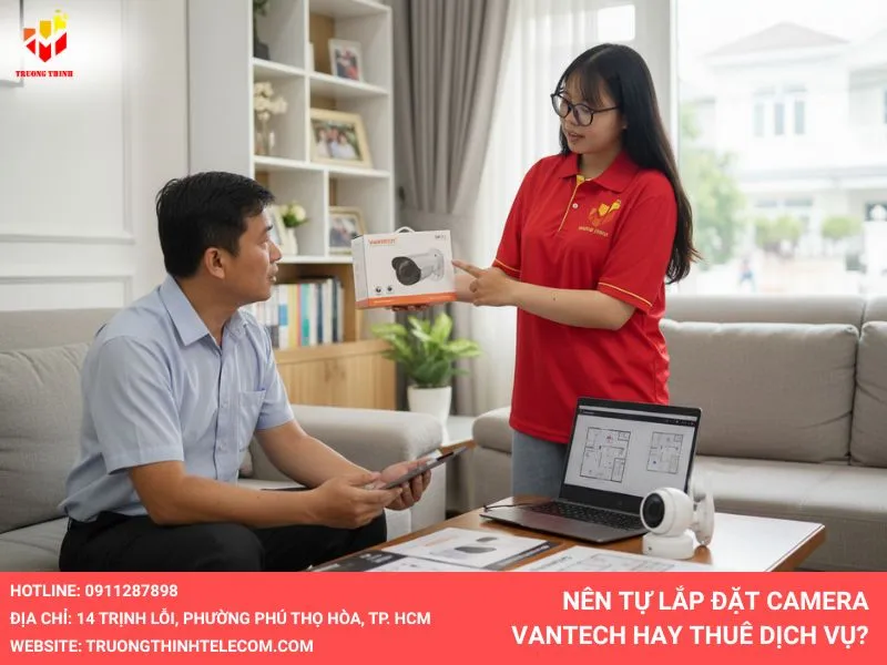 Nên tự lắp đặt camera vantech hay thuê dịch vụ
