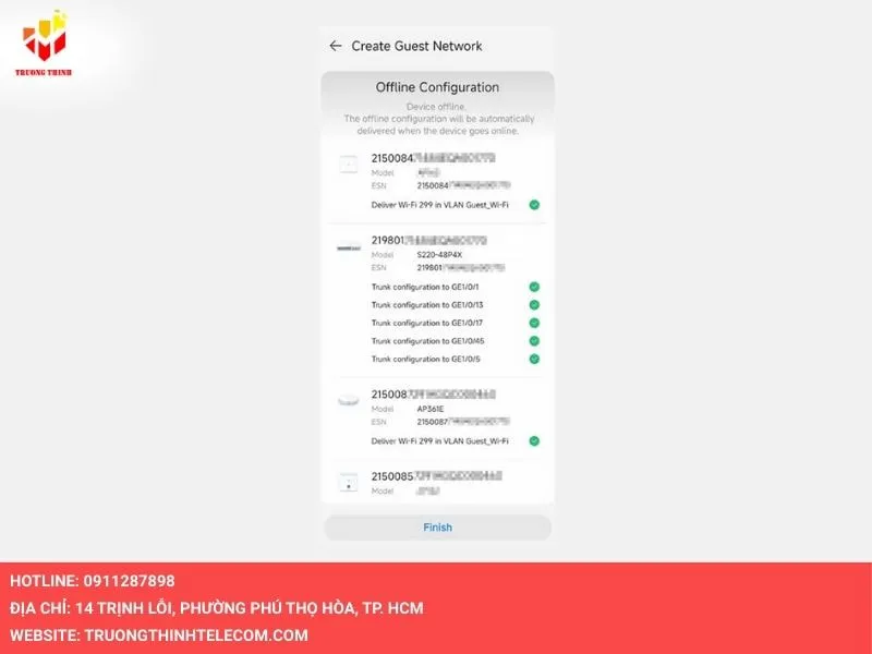 Nhấp vào hoàn tất