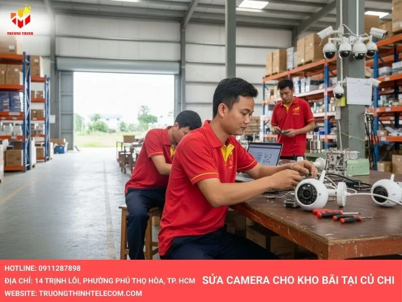 Sửa camera cho kho bãi tại Củ Chi