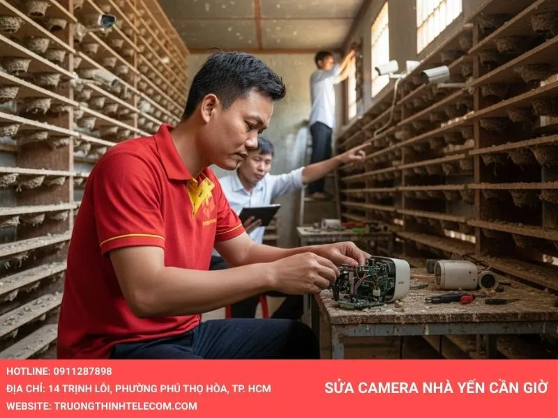 Sửa chữa camera cho nhà yến cần giờ