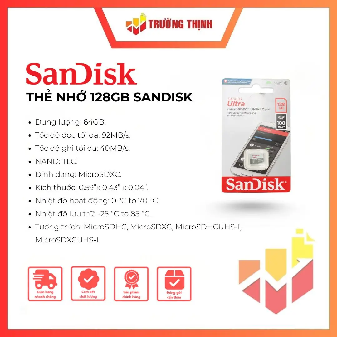 Thẻ nhớ 128GB Sandisk