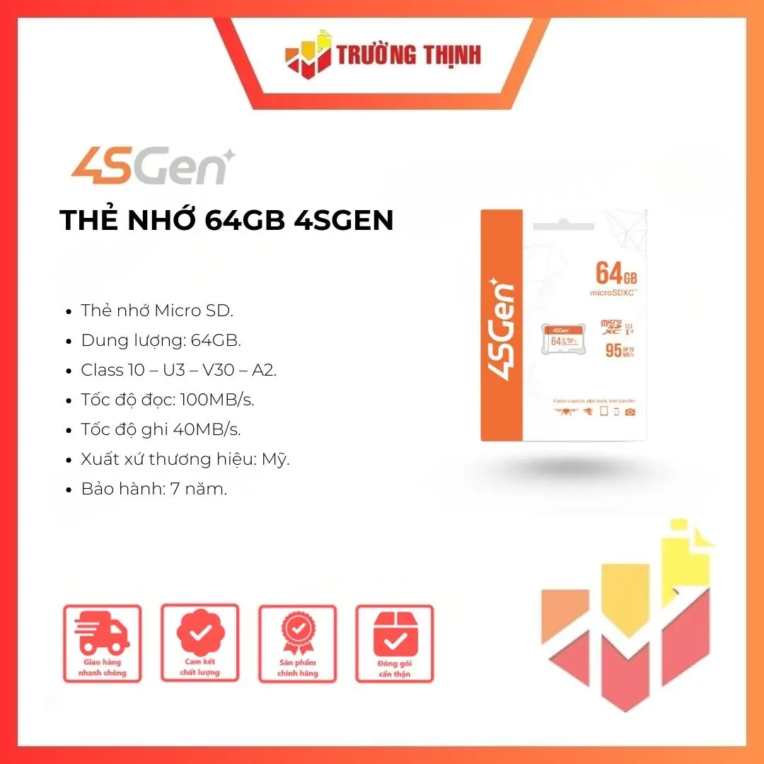 Thẻ nhớ 64GB 4SGEN