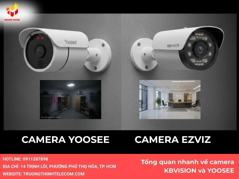 Tổng quan nhanh về camera KBVISION và Yoosee