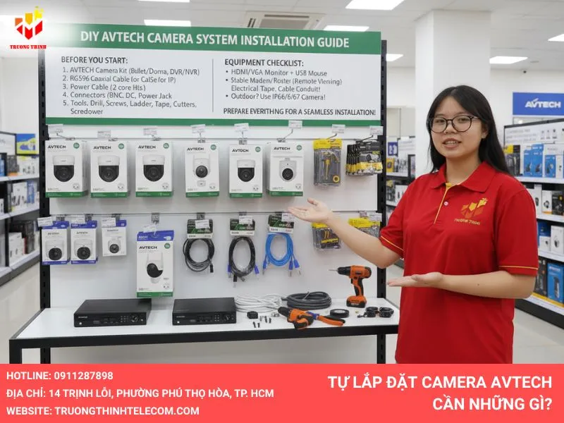 tự lắp đặt camera avtech cần những gì