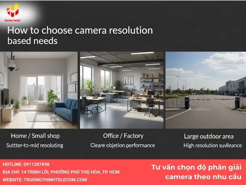Tư vấn chọn độ phân giải camera theo nhu cầu