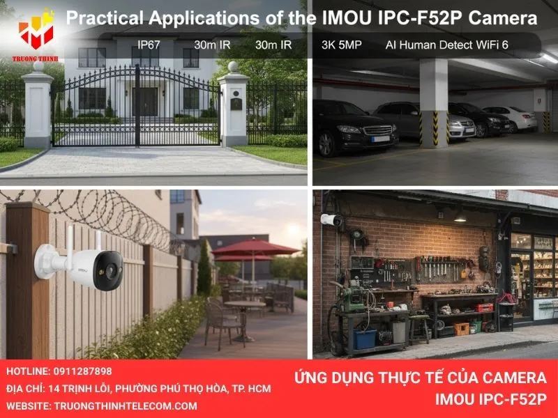 Ứng Dụng Thực Tế Của Camera IMOU IPC-F52P