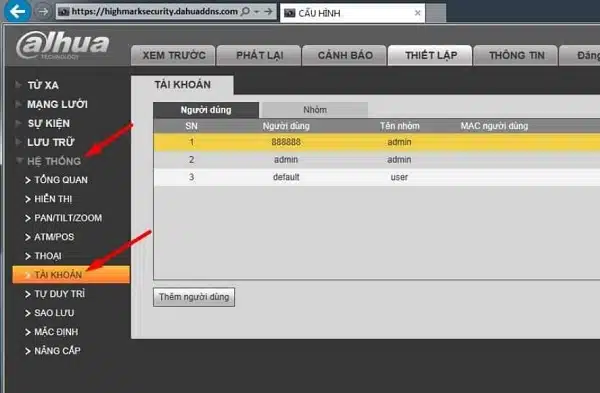 Hướng Dẫn Đổi Mật Khẩu Camera Dahua Bằng Trình Duyệt Web