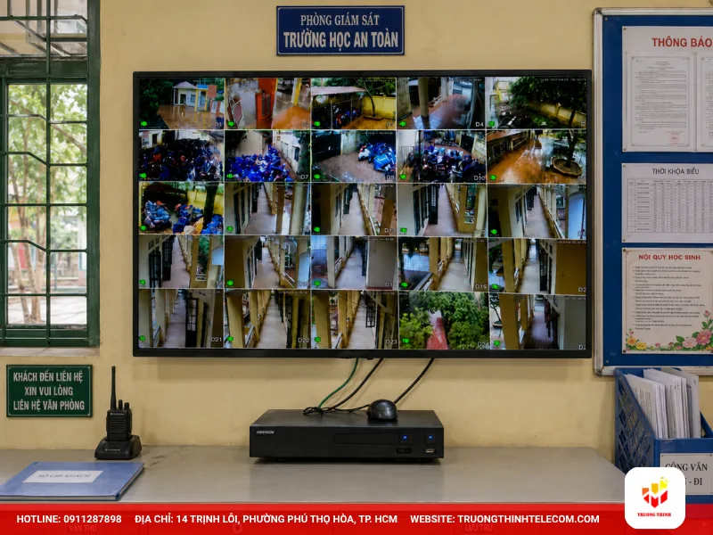 Lắp camera giám sát theo từng mô hình trường học
