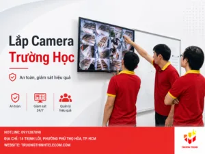 Lắp đặt camera trường học