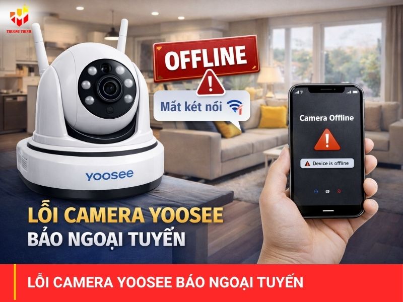 Lỗi camera Yoosee báo ngoại tuyến