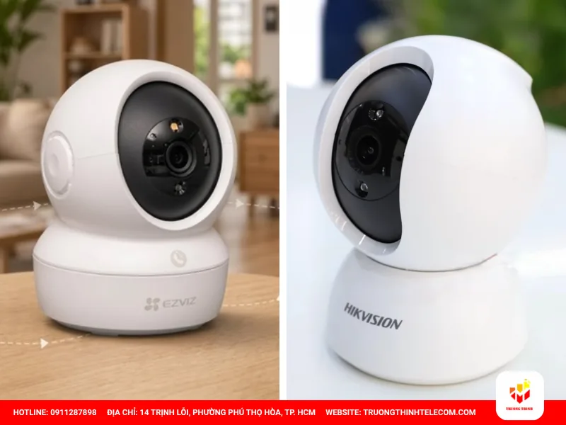 So sánh camera Ezviz và Hikvision chi tiết