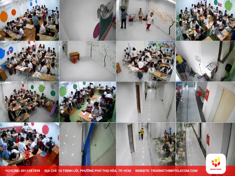 Thi công hệ thống Camera cho trường học tại Bình Dương