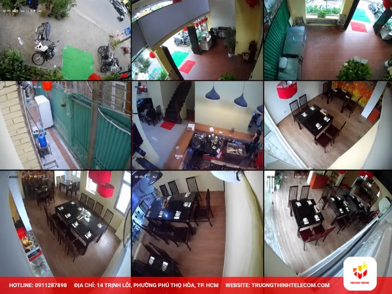 Thi Công Lắp Đặt Camera Cho Quán Ăn Tại Bình Dương
