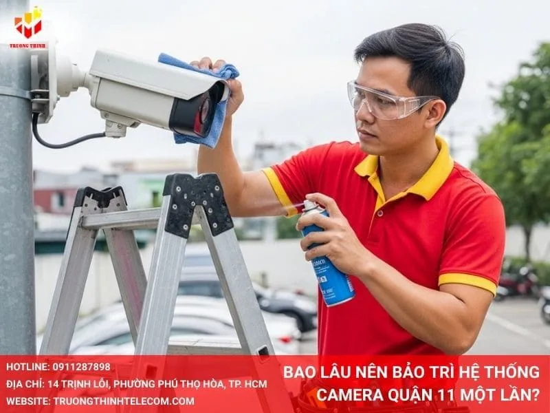 Bao lâu nên bảo trì hệ thống camera Quận 11 một lần?