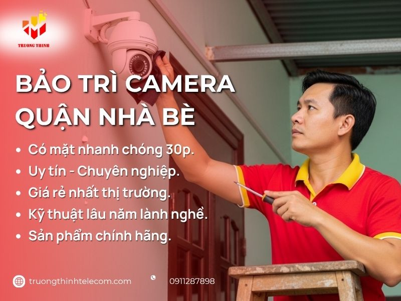 Bảo trì camera Nhà bè