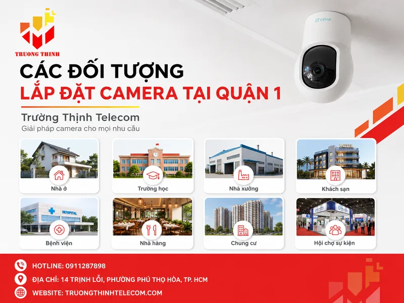 Các Đối Tượng Lắp Đặt Camera Tại Quận 1 Của Trường Thịnh Telecom