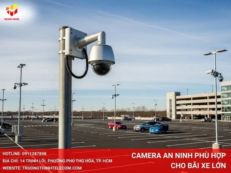 Camera an ninh phù hợp cho bãi xe lớn