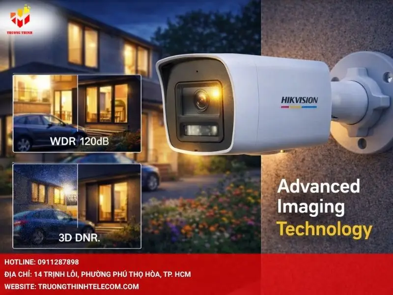 Công nghệ xử lý hình ảnh tiên tiến (WDR 120dB, 3D DNR)