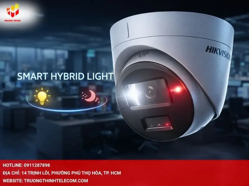 Camera DS-2CD1323G2-LIU với công nghệ Smart Hybrid Light