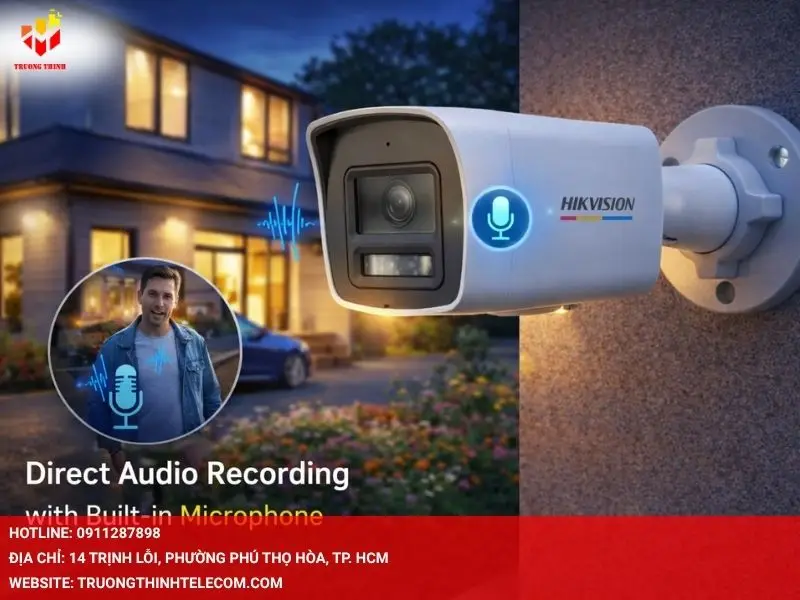 Thu âm trực tiếp với Microphone tích hợp