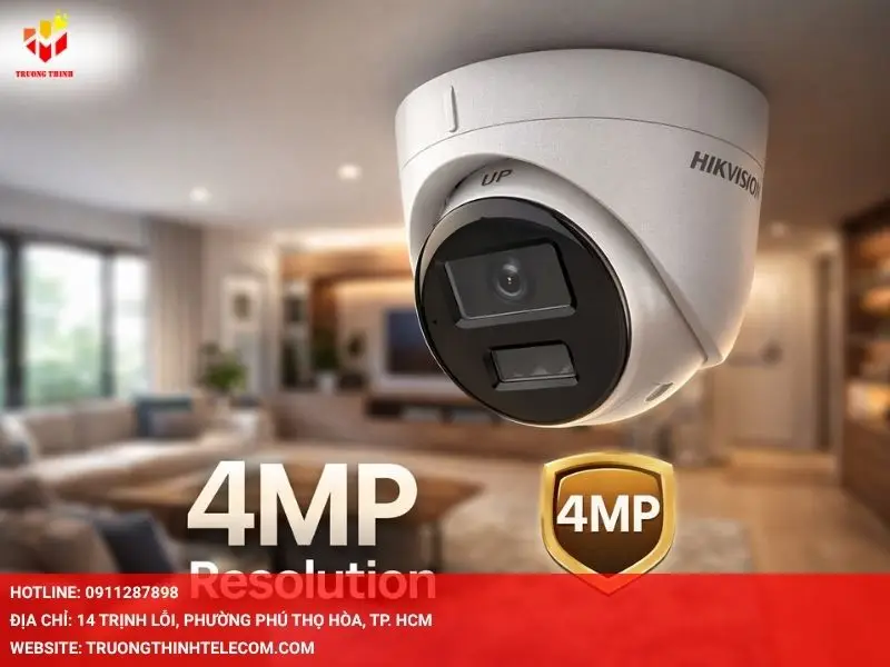 Độ phân giải 4MP cho hình ảnh sắc nét vượt trội