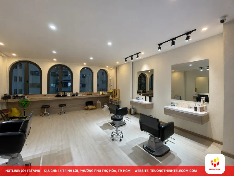 Dự án lắp camera cho salon tóc tại Phú Nhuận