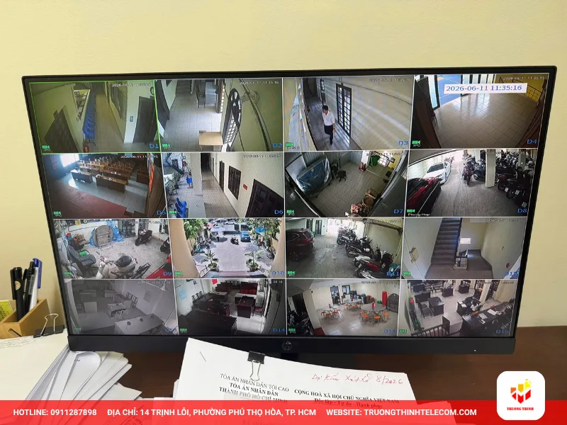Dự án lắp đặt 16 camera tại Tòa án quận Tân Bình