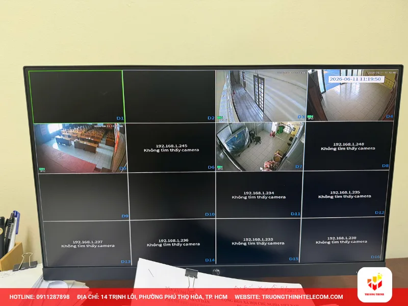 Dự án lắp đặt 16 camera tại Tòa án quận Tân Bình