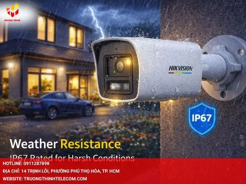 Khả năng chống chịu thời tiết khắc nghiệt IP67