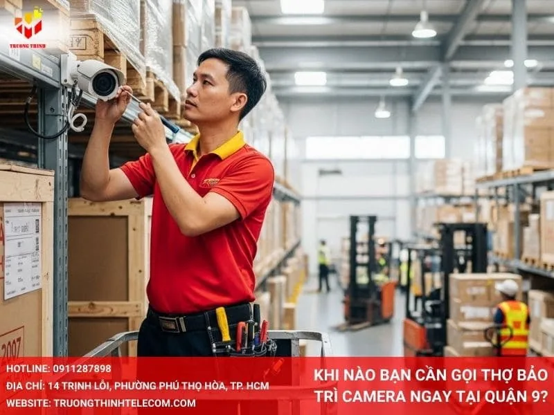 Khi nào bạn cần gọi thợ bảo trì camera ngay tại quận 9?