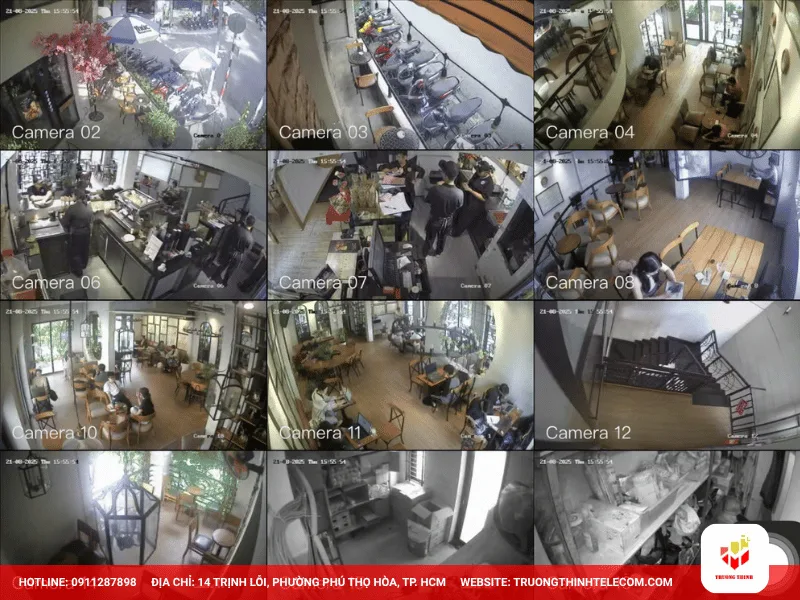 Lắp đặt camera quán cafe tại quận 9