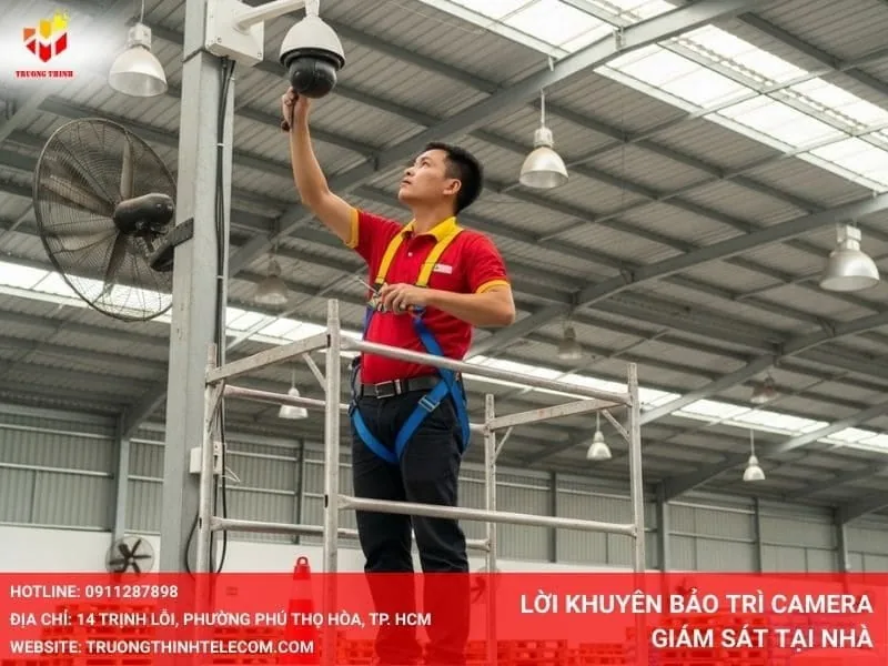 Lời khuyên bảo trì camera giám sát tại nhà