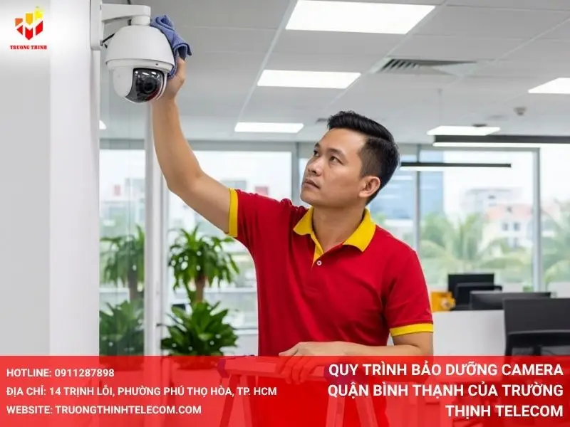 Quy trình bảo dưỡng camera Quận Bình Thạnh của Trường Thịnh Telecom