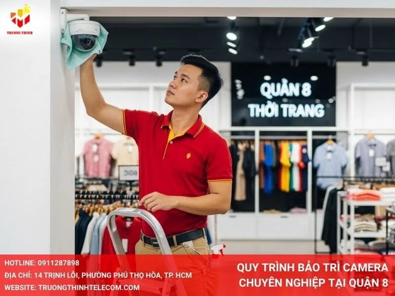 Quy trình bảo trì camera chuyên nghiệp tại Quận 8