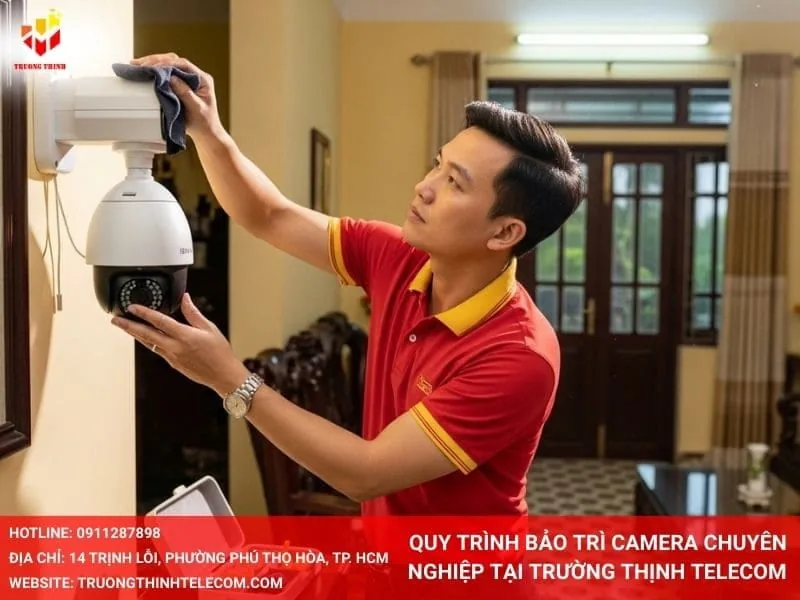 Quy trình bảo trì camera chuyên nghiệp tại Trường Thịnh Telecom