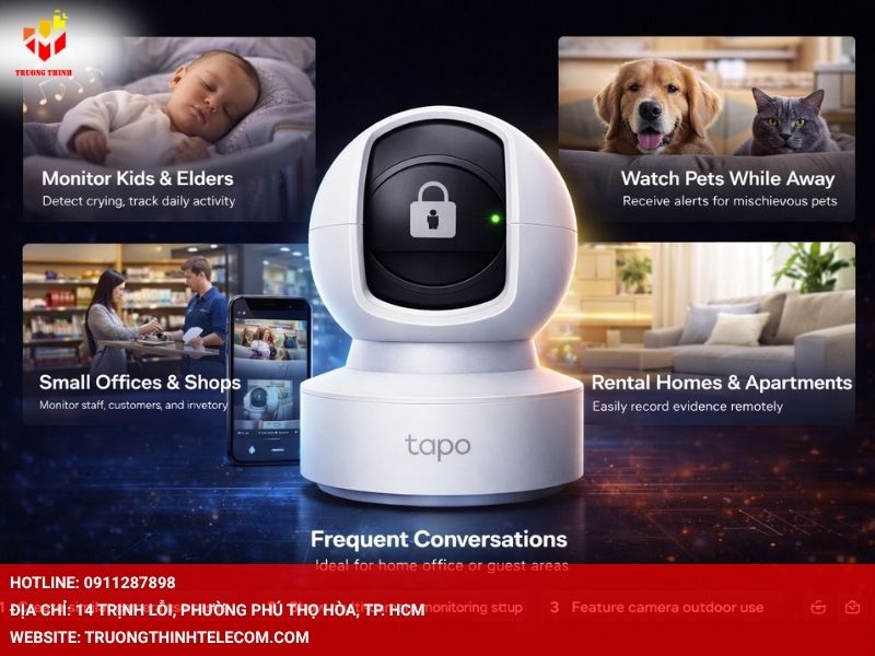 Tapo C222 phù hợp ứng dụng ở đâu?