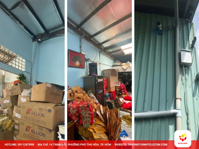 Thi công lắp đặt camera kho hàng nhỏ tại Phú Nhuận