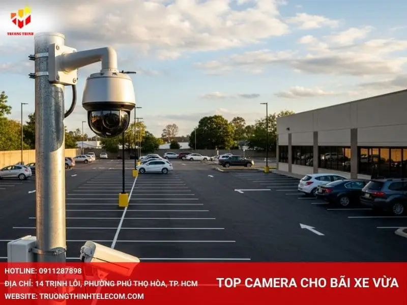 Top camera cho bãi xe vừa