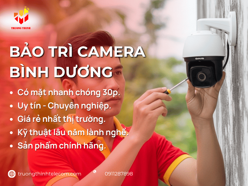 Bảo trì camera Bình Dương
