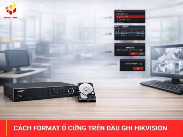 Cách format ổ cứng trên đầu ghi hikvision​