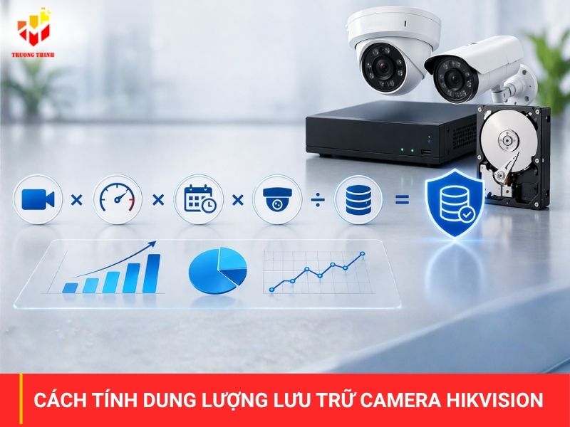 Cách tính dung lượng lưu trữ camera hikvision​
