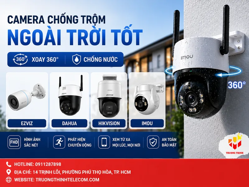 Camera chống trộm ngoài trời tốt