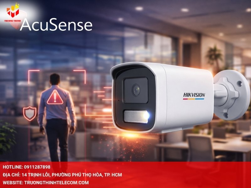 Công nghệ AcuSense của camera DS-2CD1T47G2H-LIU giảm báo động giả