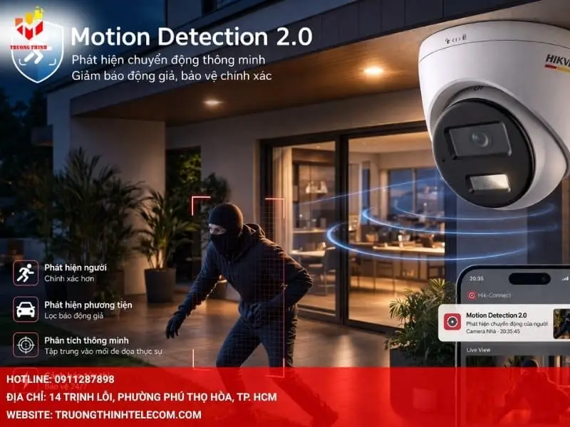 Công nghệ Motion Detection 2.0 của Hikvision DS-2CD1347G2H-LIU