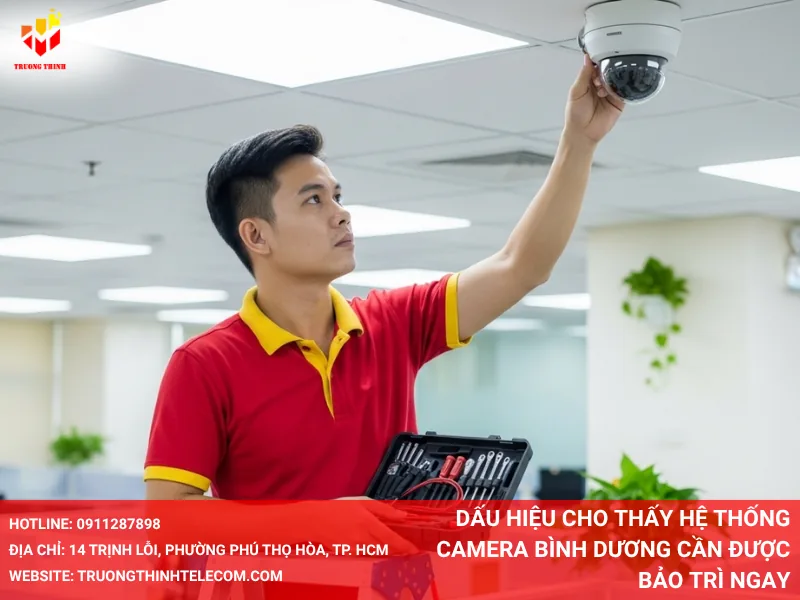 Dấu hiệu cho thấy hệ thống camera Bình Dương cần được bảo trì ngay