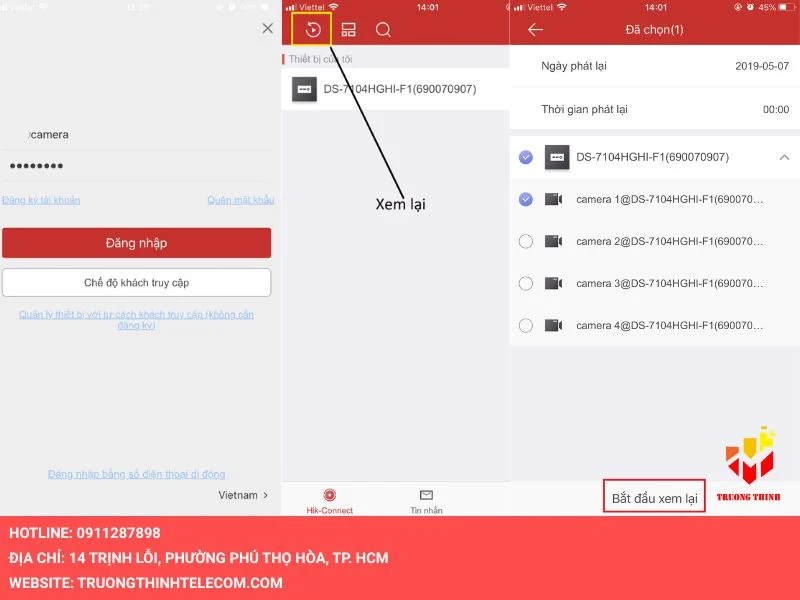 Mở ứng dụng Hik-Connect