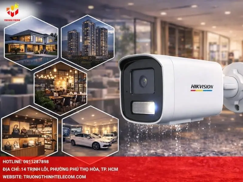 Ứng dụng phổ biến của camera Hikvision 4MP DS-2CD1T47G2H-LIU