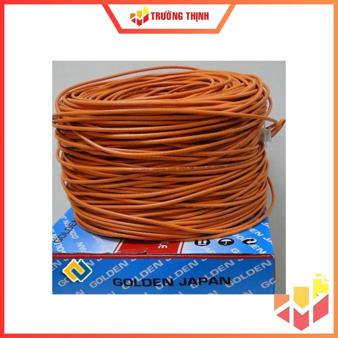 Cáp GOLDEN JAPAN 4 PAIR UTP CAT 5E 100M Màu Cam